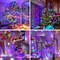 FULLBELL Easter Decorations, Easter Lights 66 FT 200 LED Spring Deco for Indoor Outdoor Backyard Tree Party Cafe Patio Home Room Festival Chirstmas (Transparent Wire-Multi Color)